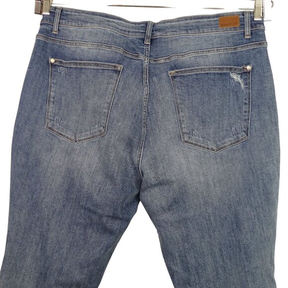 Judy Blue Boyfriend Fit Distressed Ripped Jeans Women Plus Size 22W JB82193MD - Picture 4 of 13